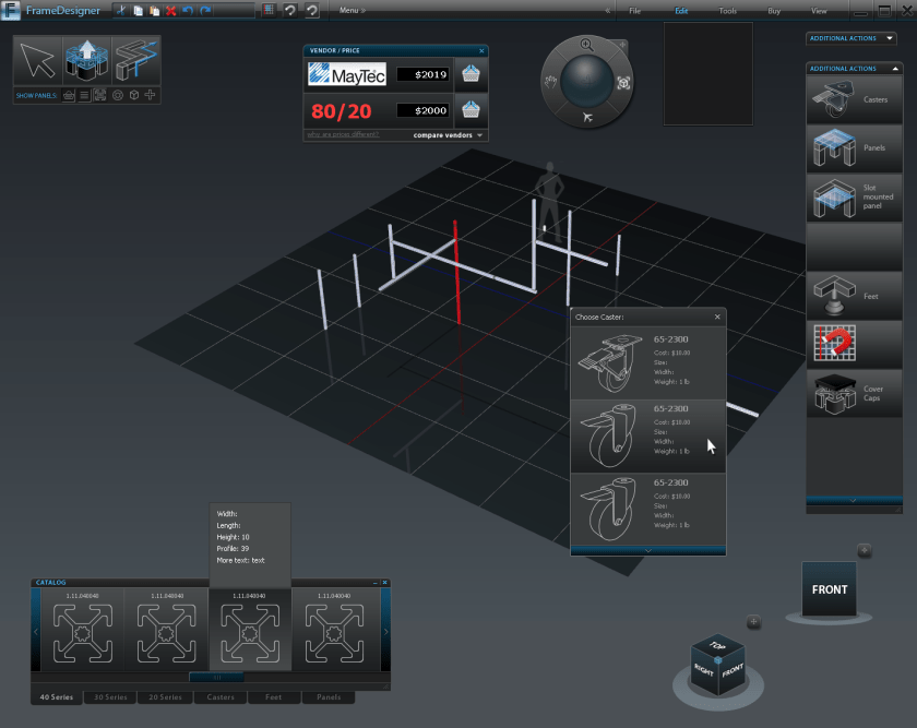 FrameDesigner Dark UI
